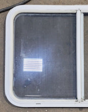 Load image into Gallery viewer, Used Slanted White Radius Opening Window : 41 1/4&quot; W x 21 1/2&quot; H x 1 1/4&quot; D - Young Farts RV Parts