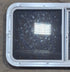 Used Slanted White Radius Opening Window : 42" W x 17 1/2" H x 1 7/8" D - Young Farts RV Parts