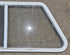 Used Slanted White Radius Opening Window : 46 3/4" W x 21 1/4" H x 1 1/4" D - Young Farts RV Parts