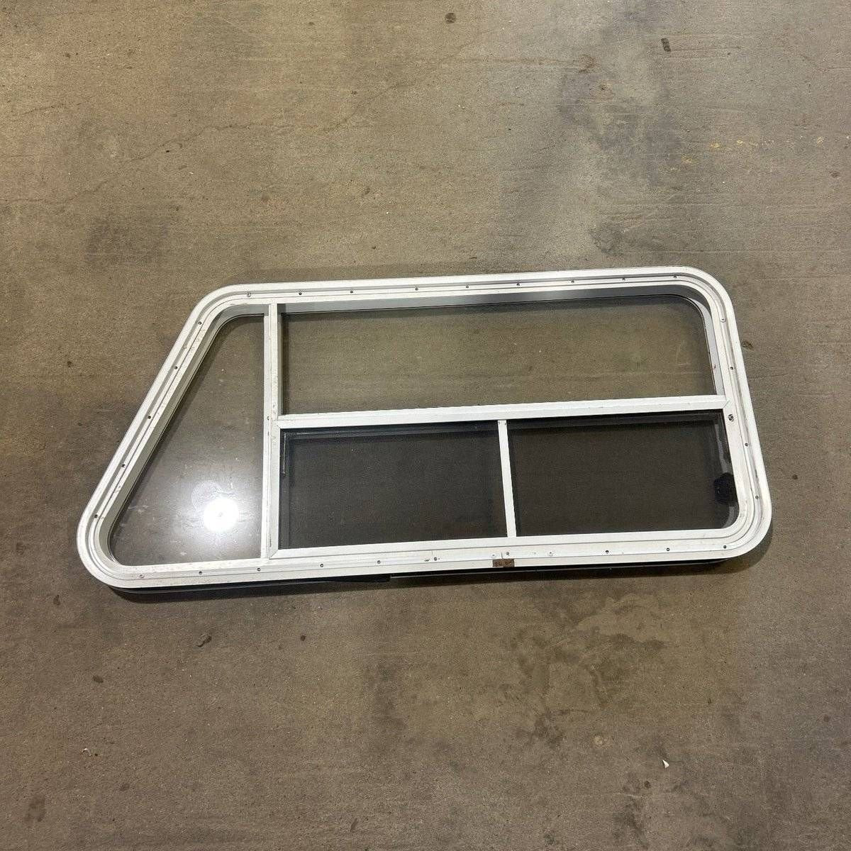 Used Slanted White Radius Opening Window - 49.25