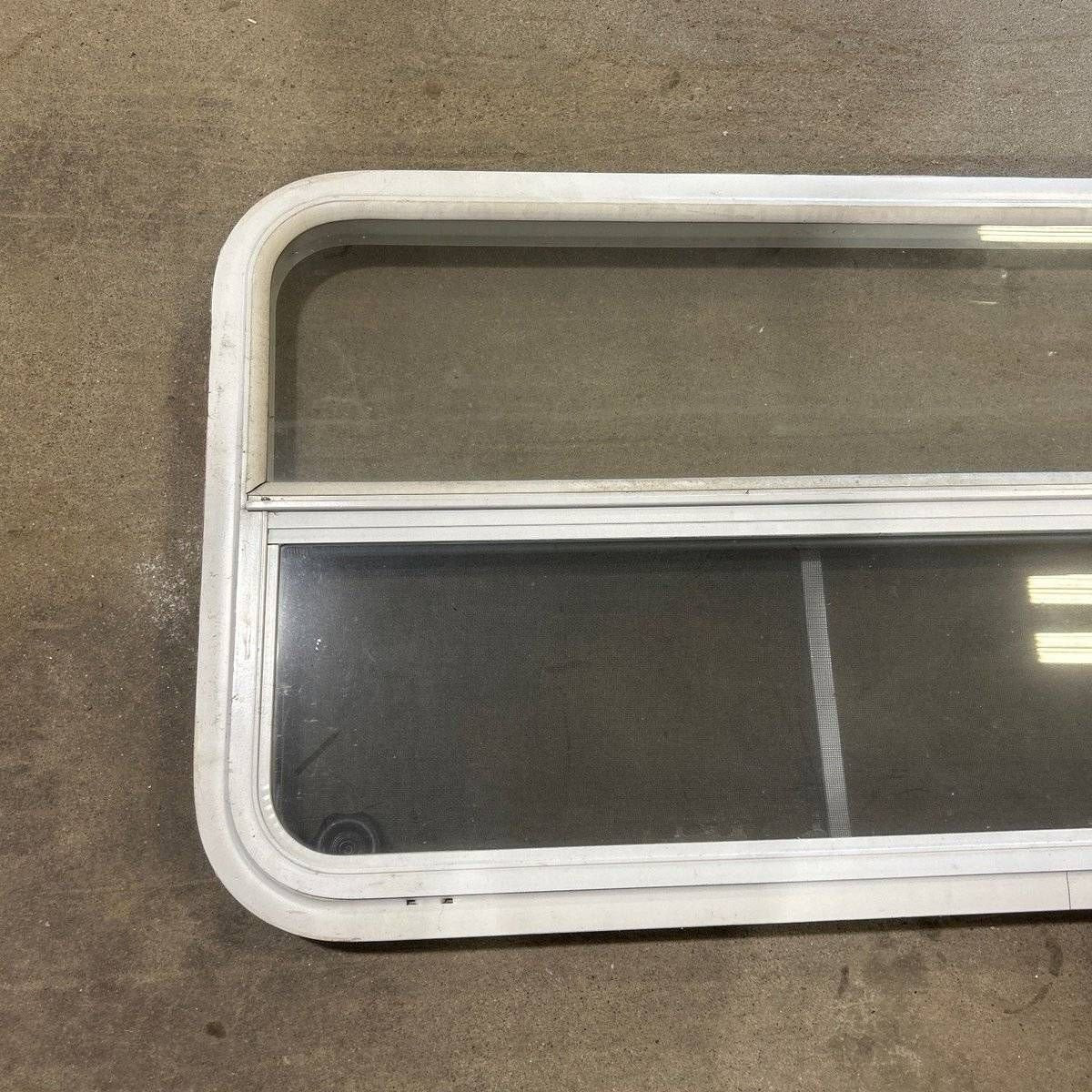 Used Slanted White Radius Opening Window - 49.25
