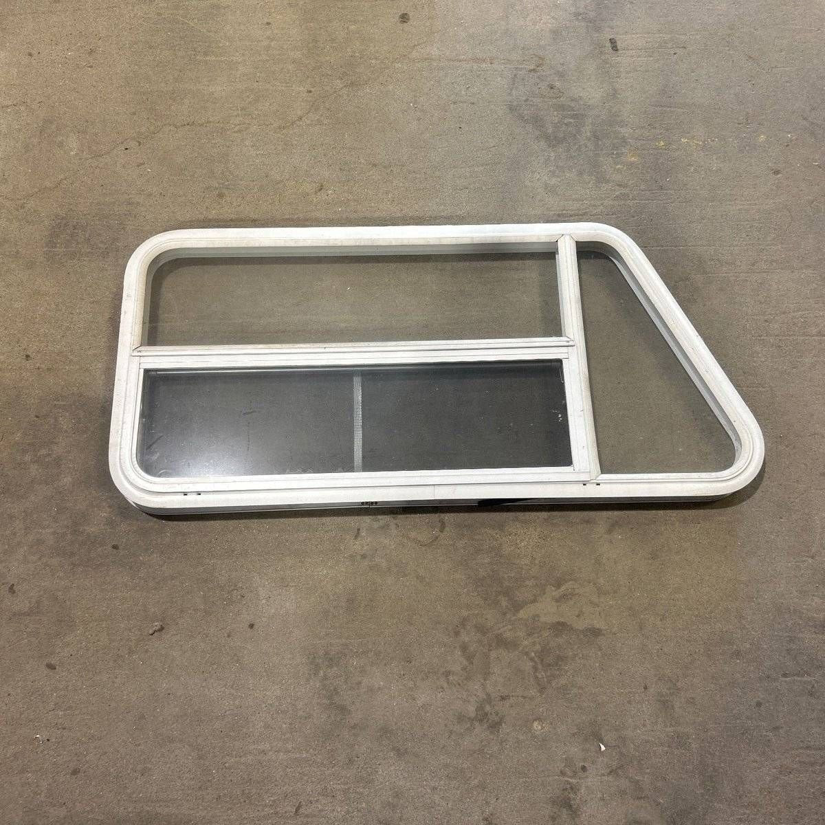 Used Slanted White Radius Opening Window - 49.25