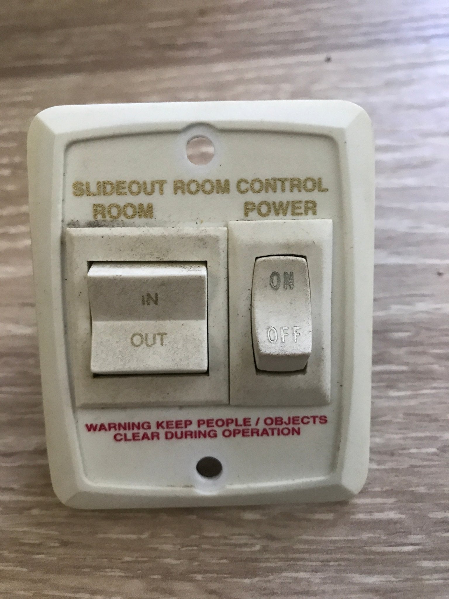 Used Slide Wall Switch - Young Farts RV Parts