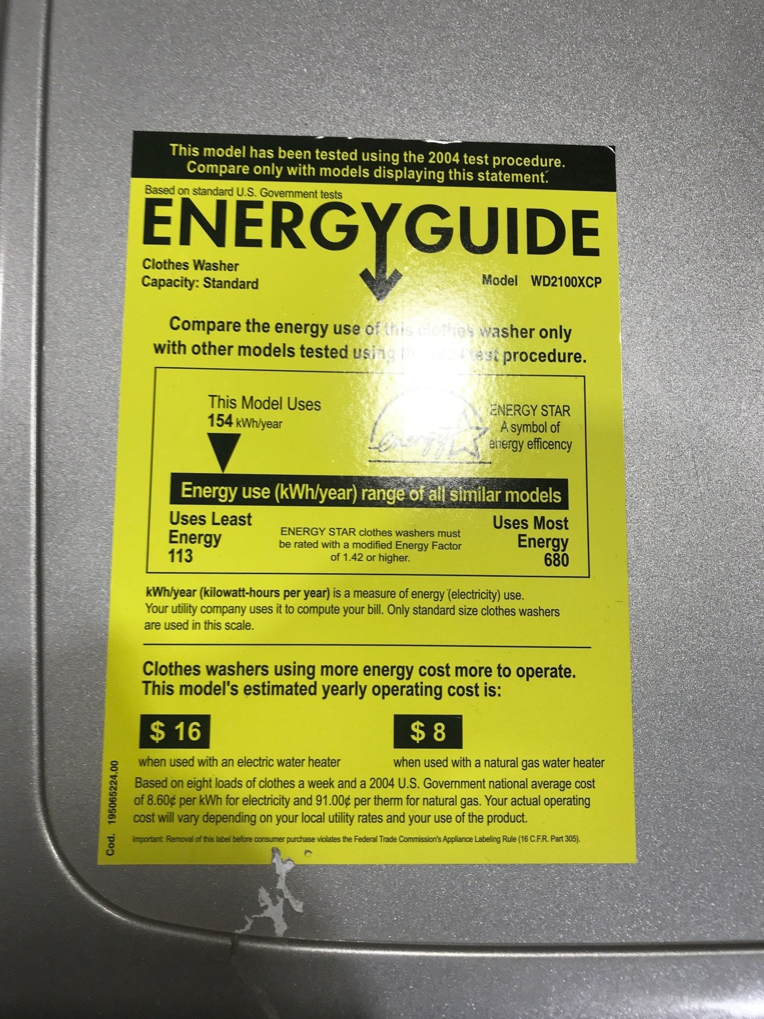 Used Splendide Washer/Dryer Combo WD2100XCP - Young Farts RV Parts