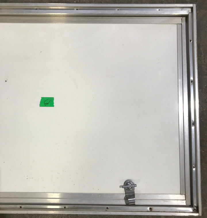 Used Square Corner Cargo Door 32 1/4" W x 18" H x 3/4"D - Young Farts RV Parts
