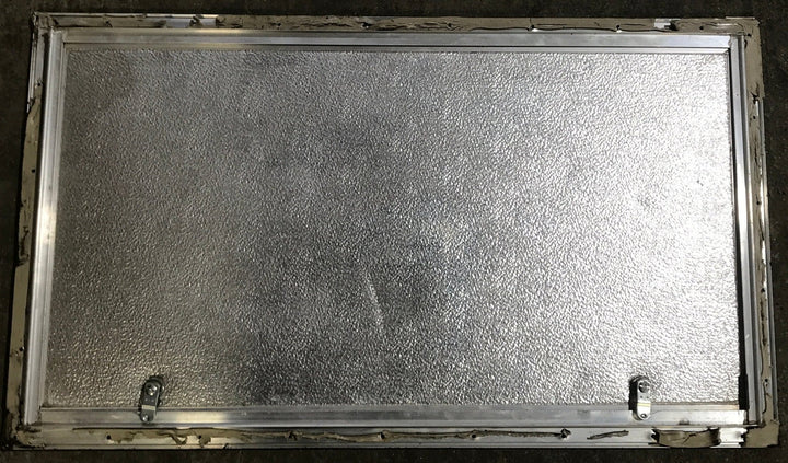 Used Square Corner Cargo Door 32 1/4" W x 18" H x 3/4"D - Young Farts RV Parts