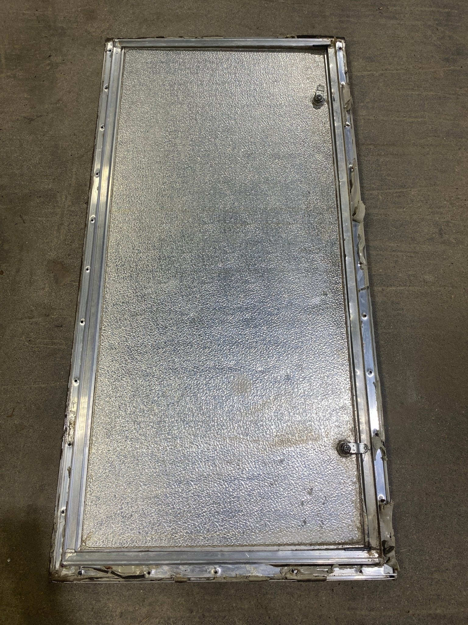 Used Square Corner Cargo Door 39 1/2" x 18 3/4" X 3/4" D - Young Farts RV Parts