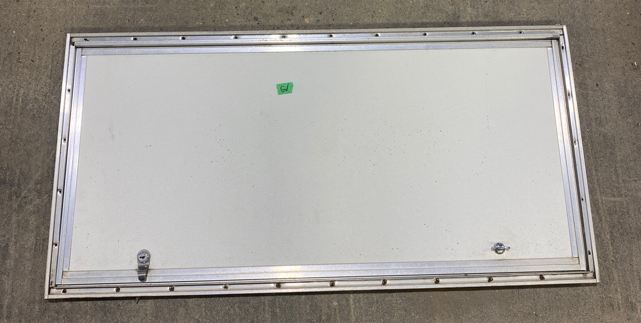 Used Square Corner Cargo Door 39 1/2" x 18 3/4" X 3/4" D - Young Farts RV Parts