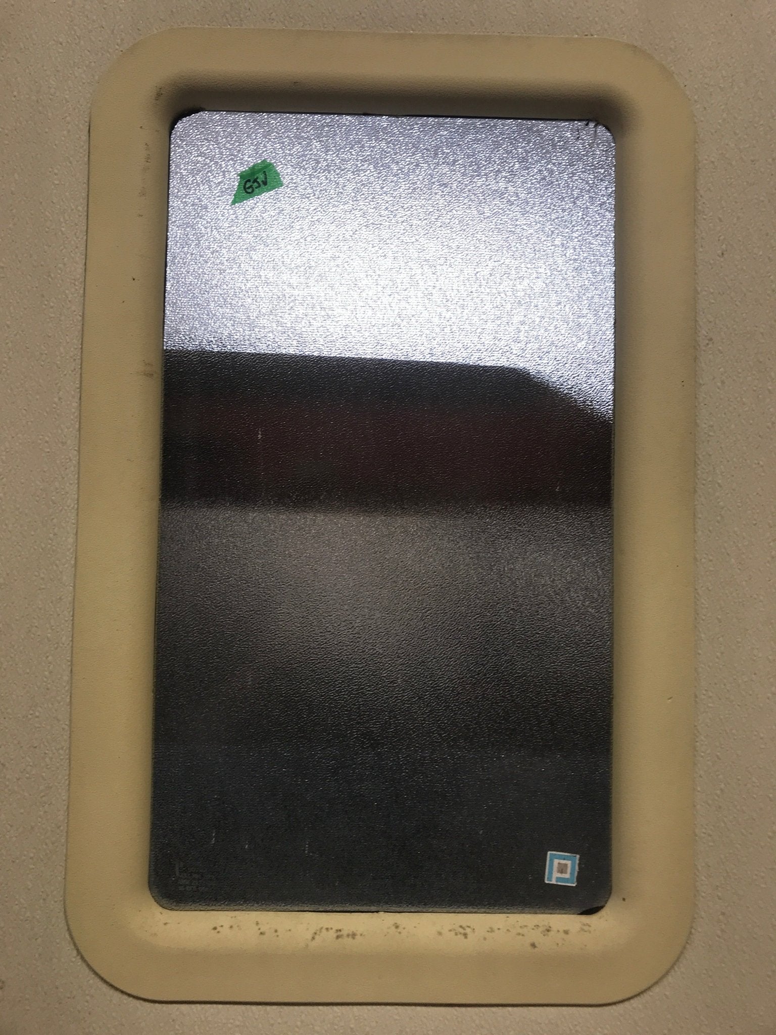 Used Square Corner Entry Door 26" H x 69 3/4" W - Young Farts RV Parts