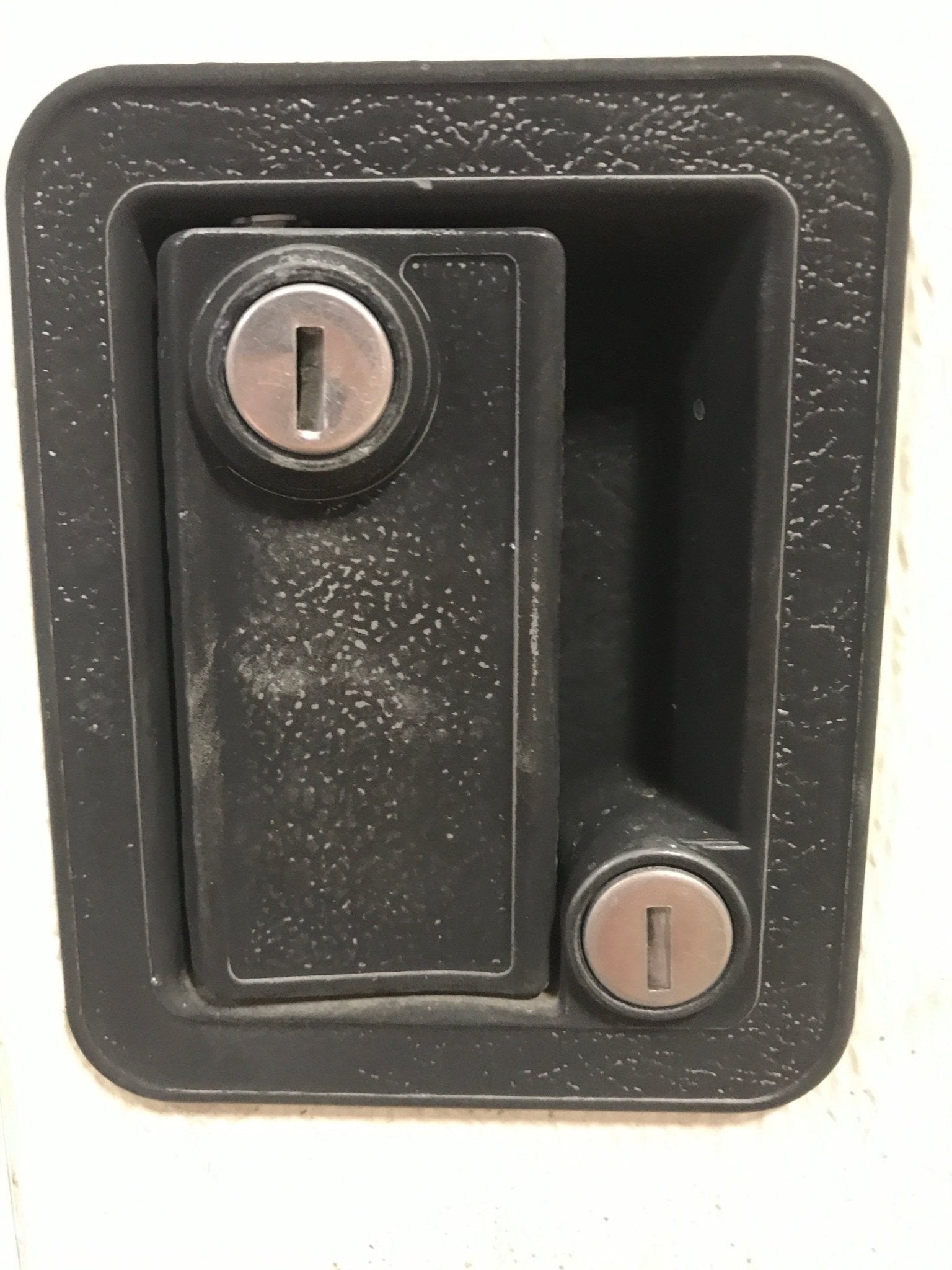 Used Square Corner Entry Door 26" H x 69 3/4" W - Young Farts RV Parts