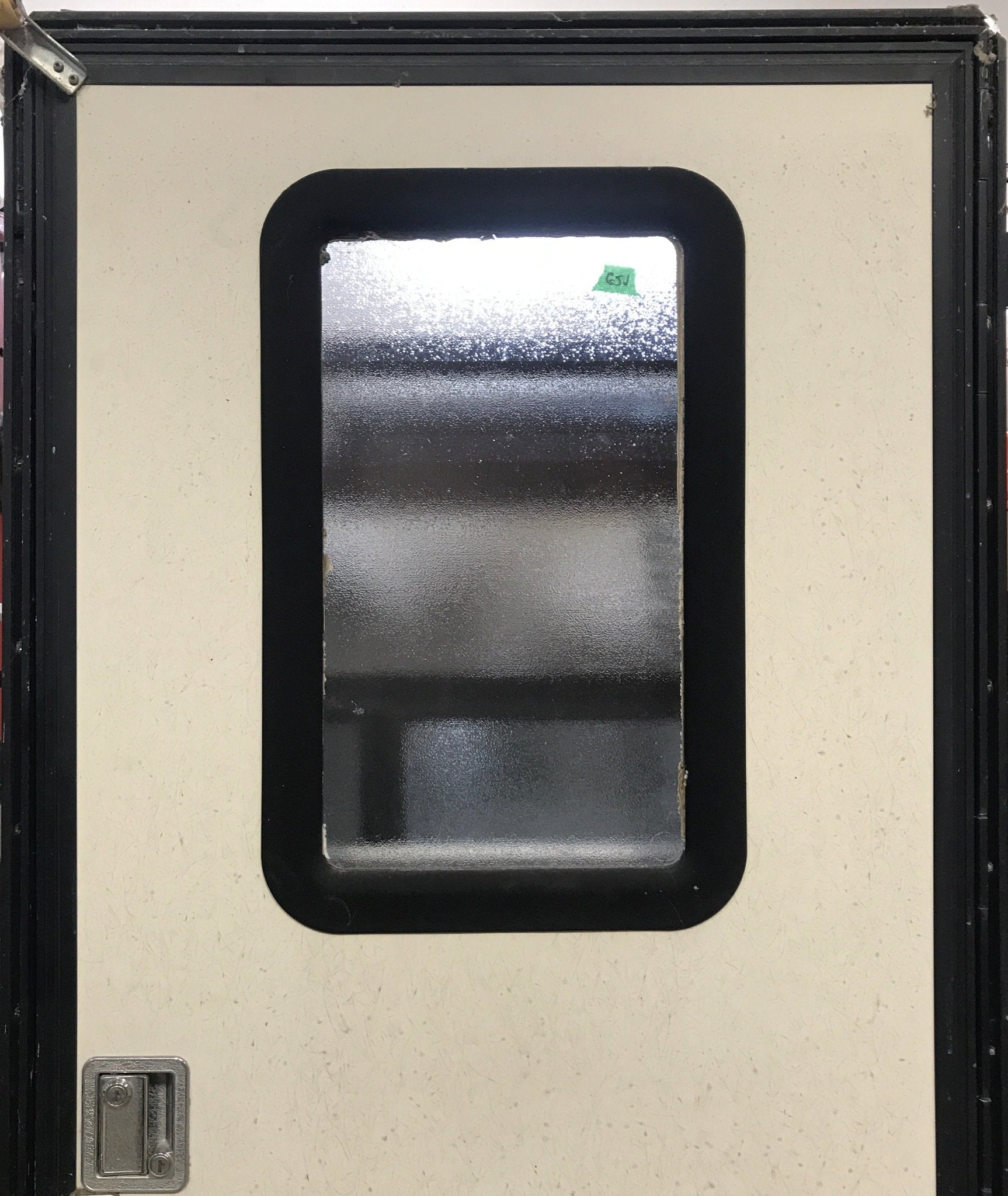 Used Square Corner Entry Door 30 1/4" H x 70 1/4" W - Young Farts RV Parts