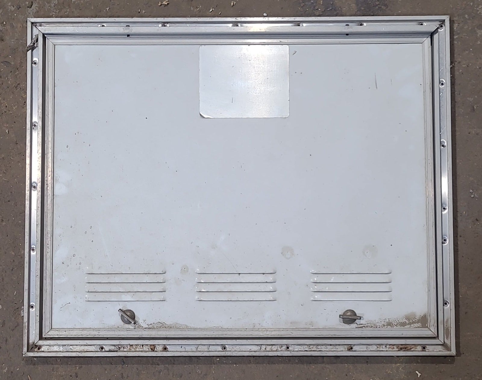 Used Square Cornered Battery/ Propane Cargo Door 25 1/4