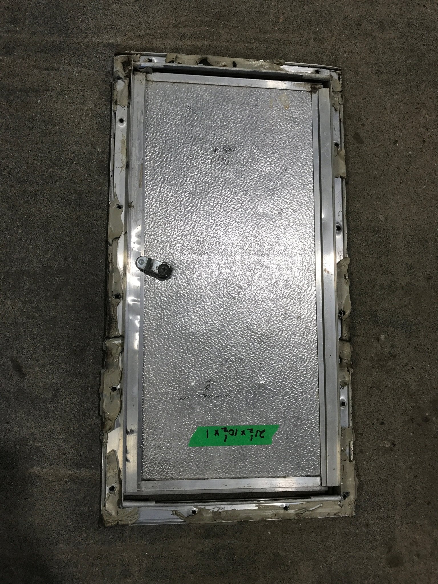 Used Square Cornered Battery/Propane Cargo Door 21 1/2