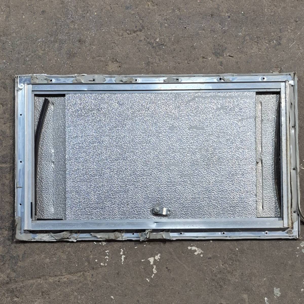 Used Square Cornered Battery/Propane Cargo Door - 24.875 X 13.75 X .75 - Young Farts RV Parts