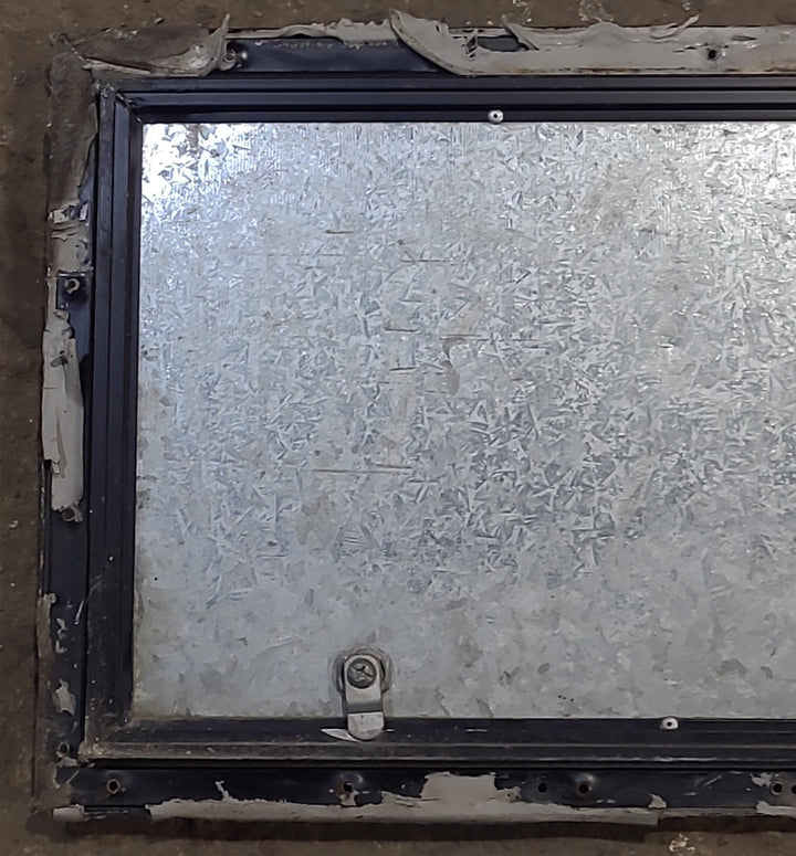 Used Square Cornered Cargo Door 11 3/4" x 19 3/4" x 5/8"D - Young Farts RV Parts