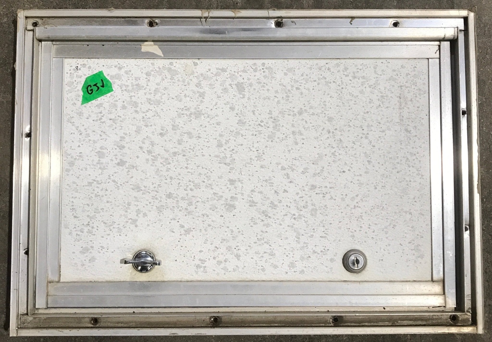 Used Square Cornered Cargo Door - 15 1/2" x 10 1/2" x 3/4" D - Young Farts RV Parts