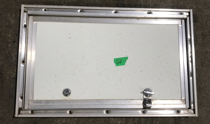 Used Square Cornered Cargo Door 17 3/4" x 10 1/2" x 3/4" D - Young Farts RV Parts