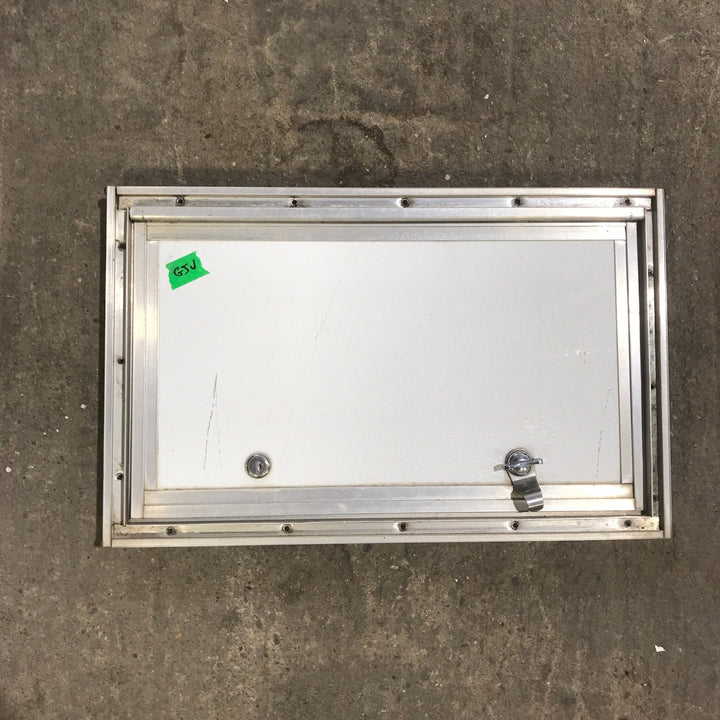 Used Square Cornered Cargo Door - 17.50" X 10.50" X .625" - Young Farts RV Parts