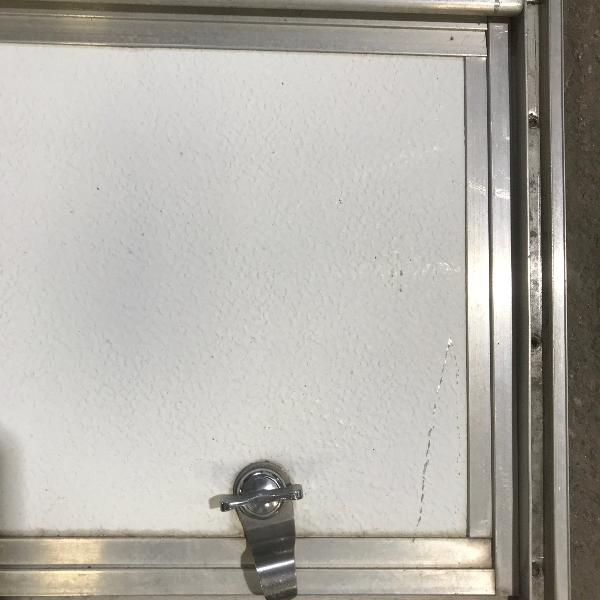 Used Square Cornered Cargo Door - 17.50" X 10.50" X .625" - Young Farts RV Parts