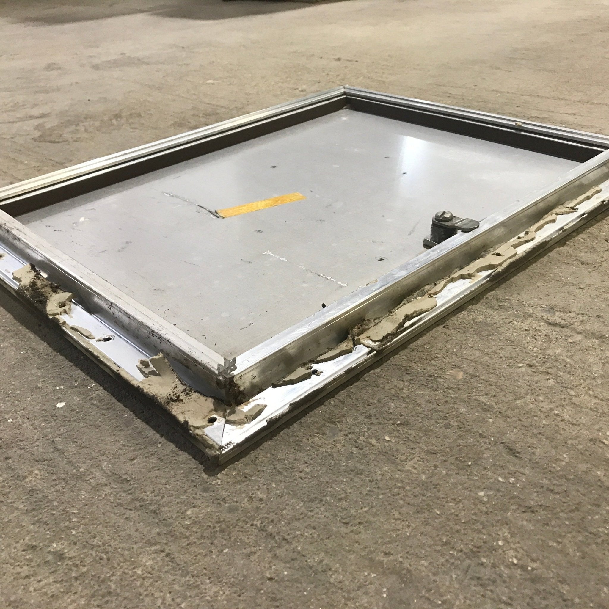 Used Square Cornered Cargo Door - 17.75" X 13.75" X 1.0" - Young Farts RV Parts