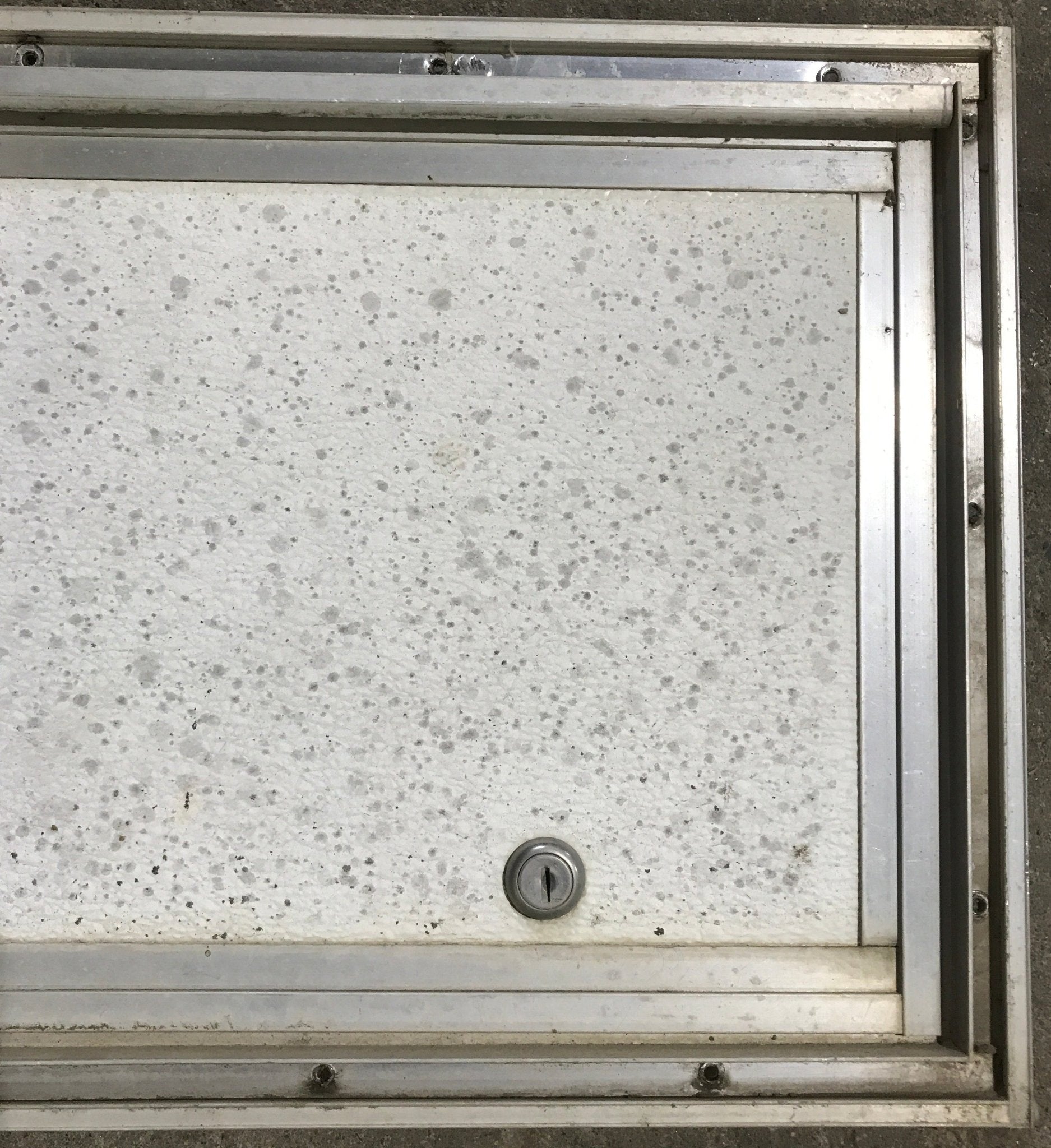 Used Square Cornered Cargo Door - 19 3/4" x 10 1/2" x 3/4" D - Young Farts RV Parts