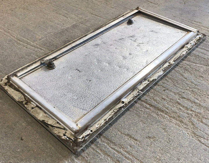 Used Square Cornered Cargo Door 23 1/2" x 10 1/2" x 1"D - Young Farts RV Parts