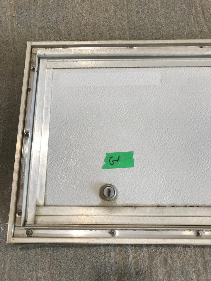 Used Square Cornered Cargo Door 23 1/2" x 10 1/2" x 1"D - Young Farts RV Parts