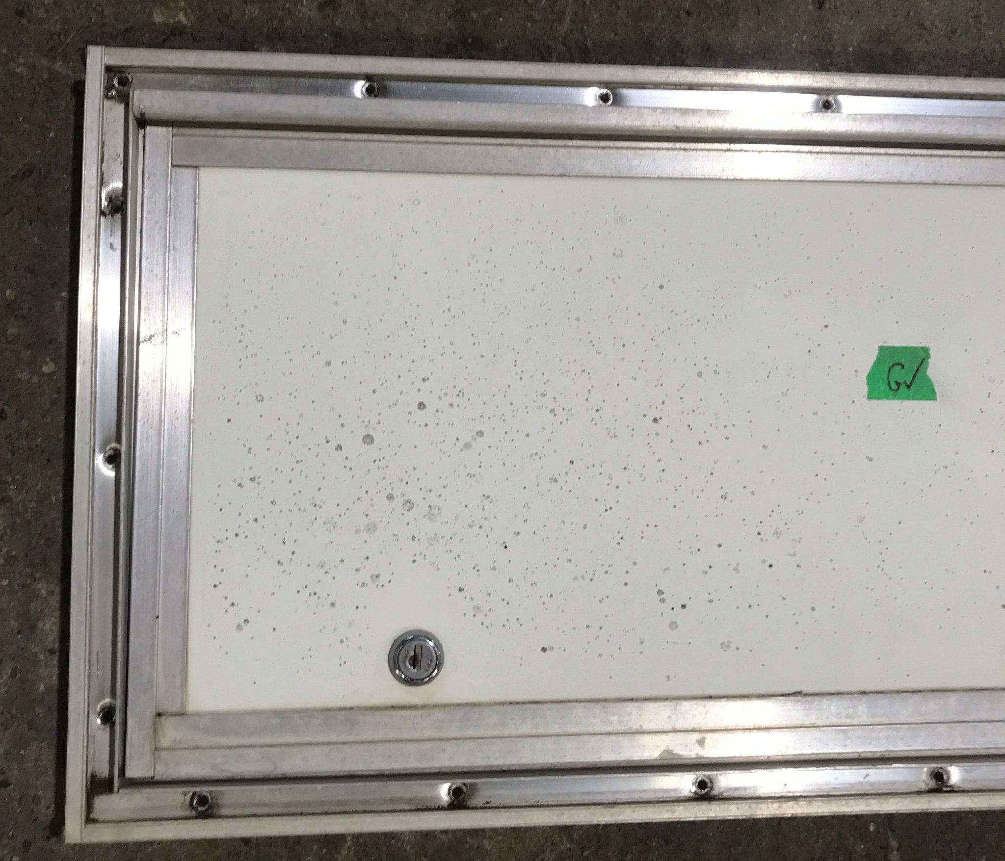 Used Square Cornered Cargo Door 23 3/4" x 10 3/8" x 3/4" D - Young Farts RV Parts