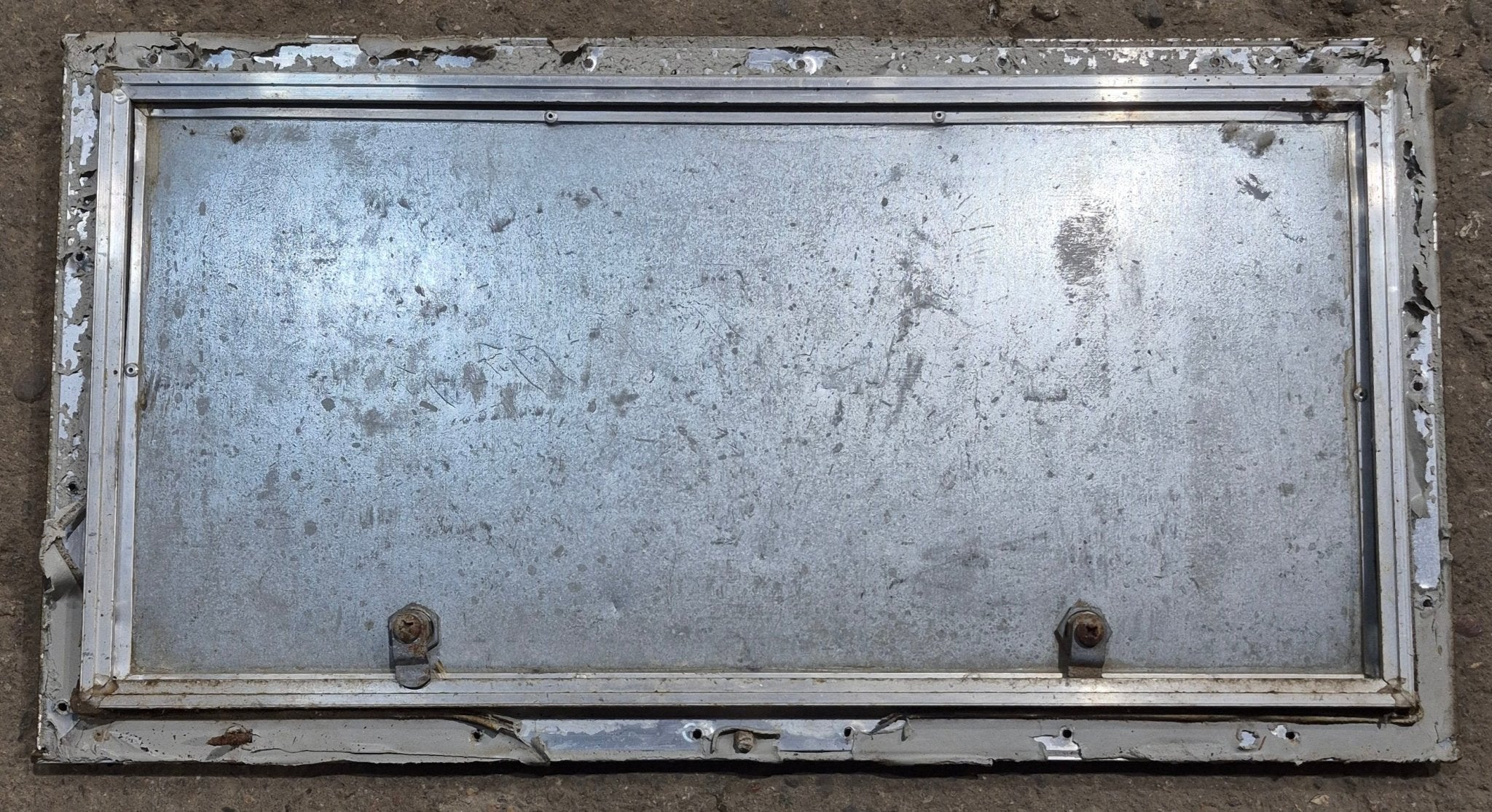 Used Square Cornered Cargo Door 23 3/4" x 11 3/4" x 1/2" - Young Farts RV Parts