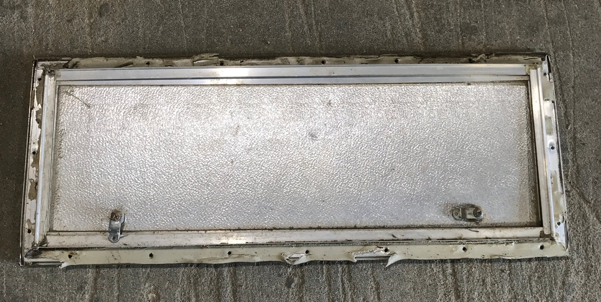 Used Square Cornered Cargo Door 29 1/2" x 10 1/2" x 1"D - Young Farts RV Parts