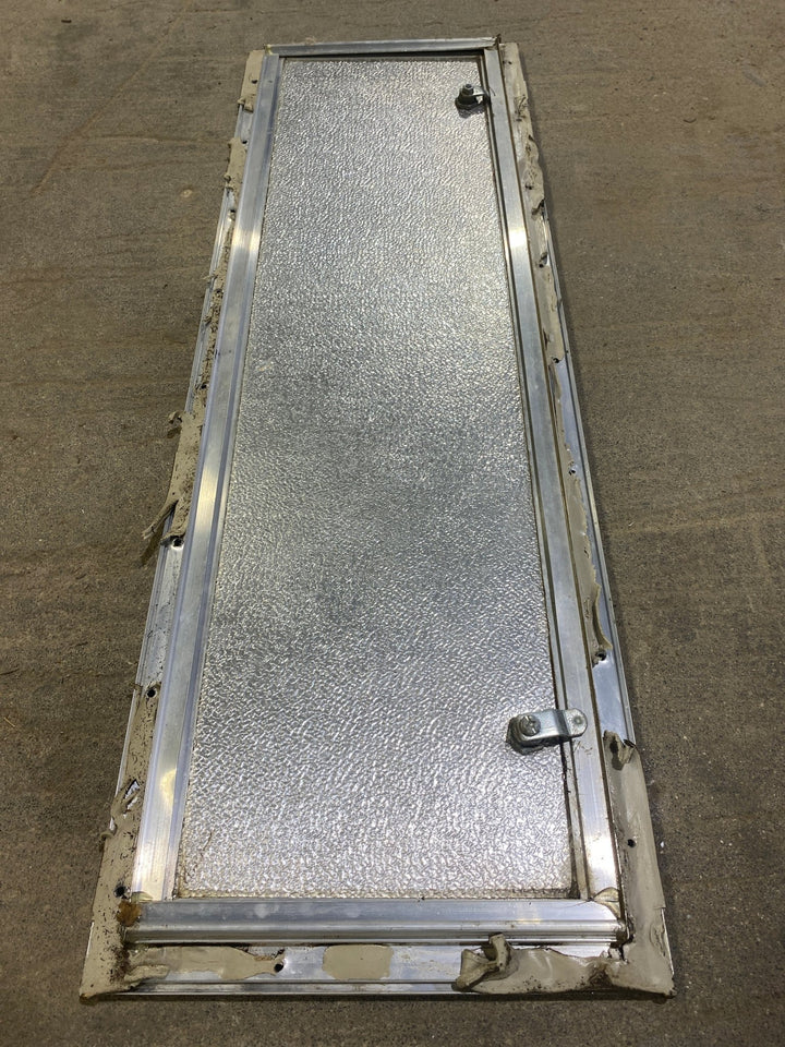 Used Square Cornered Cargo Door 35 1/2" W x 10 1/2" H X 1" D - Young Farts RV Parts