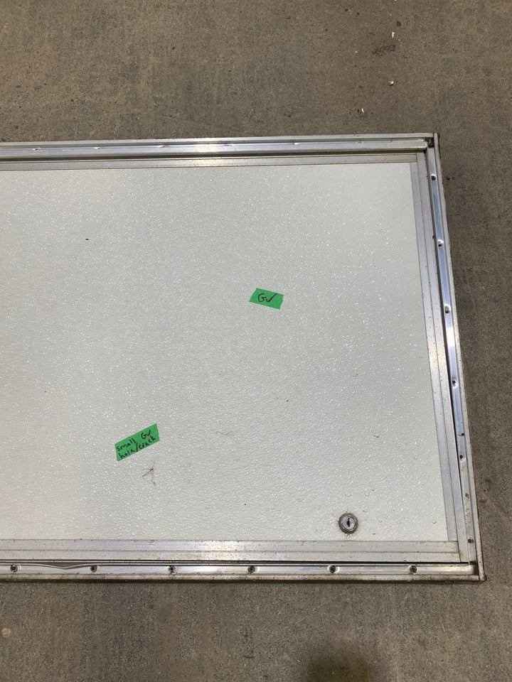 Used Square Cornered Cargo Door 35 3/4" W x 23 1/4" H X 3/4" D - Young Farts RV Parts