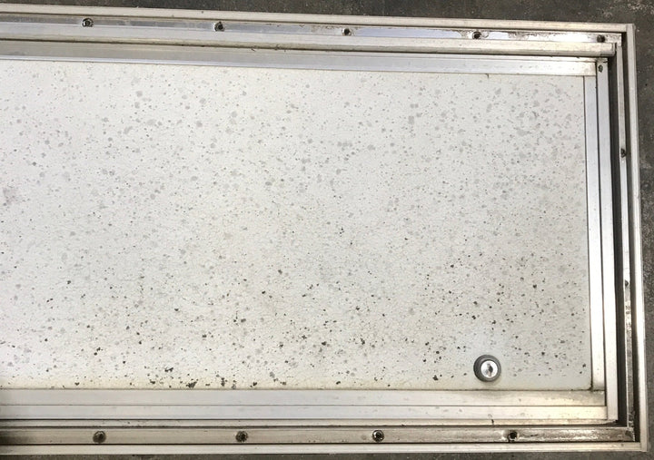 Used Square Cornered Cargo Door 46 1/2" x 12 3/4" x 3/4"D - Young Farts RV Parts
