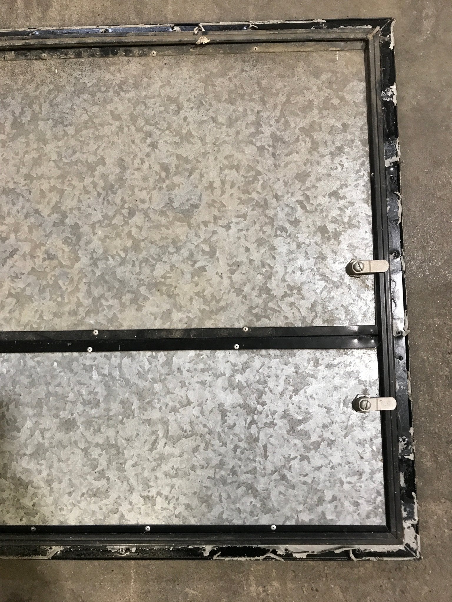 Used Square Cornered Propane Cargo Door 29 3/4