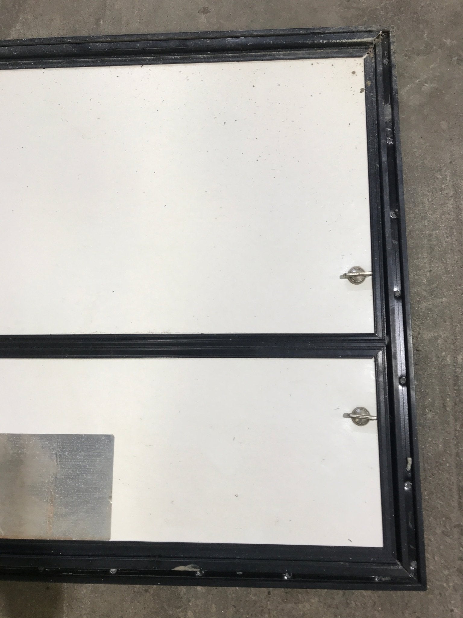 Used Square Cornered Propane Cargo Door 29 3/4" x 25 3/4" x 3/4"D - Young Farts RV Parts