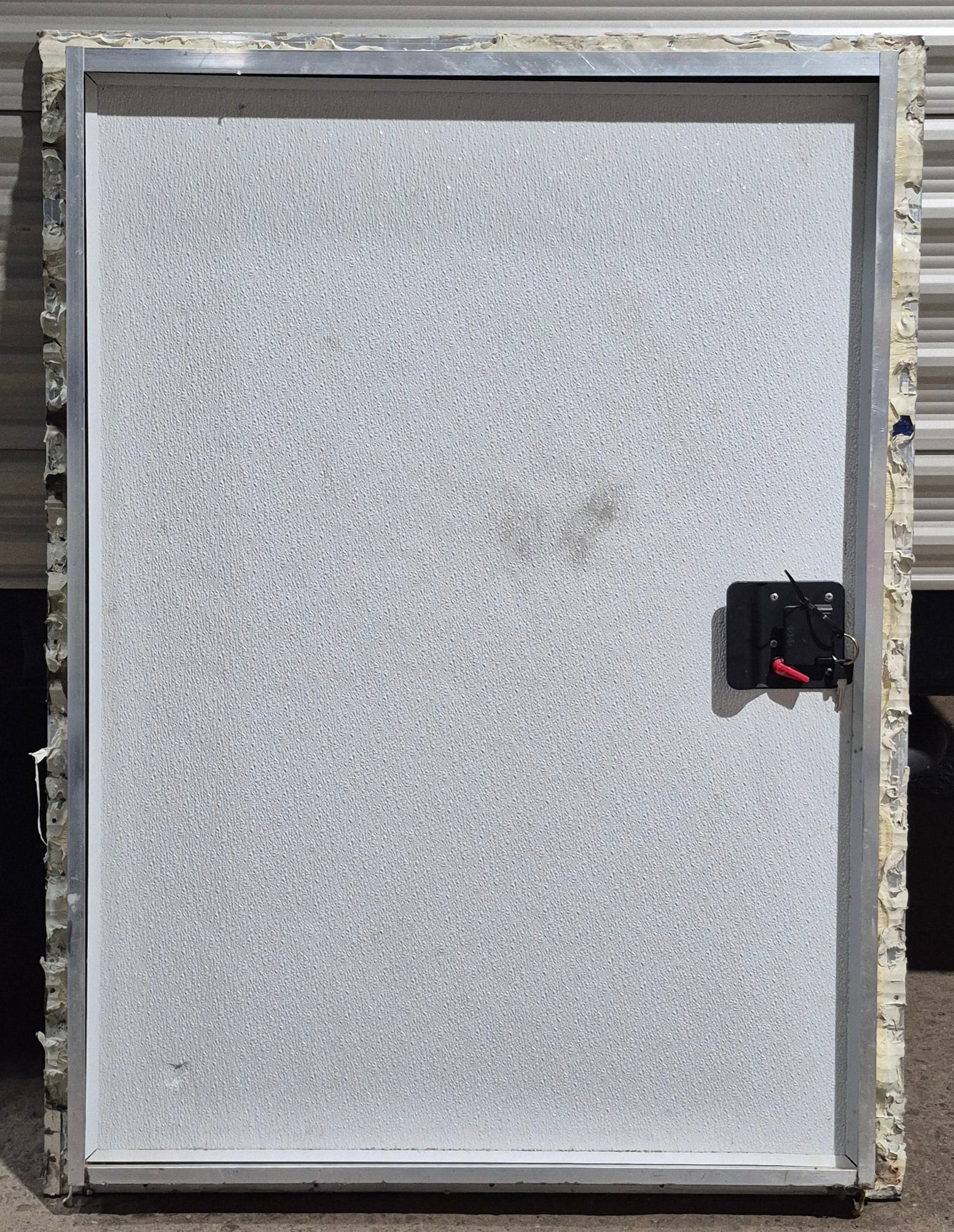 Used Square Storage/ Teardrop Trailer Entry Door 31 1/2" W x 43 3/4" H - Young Farts RV Parts
