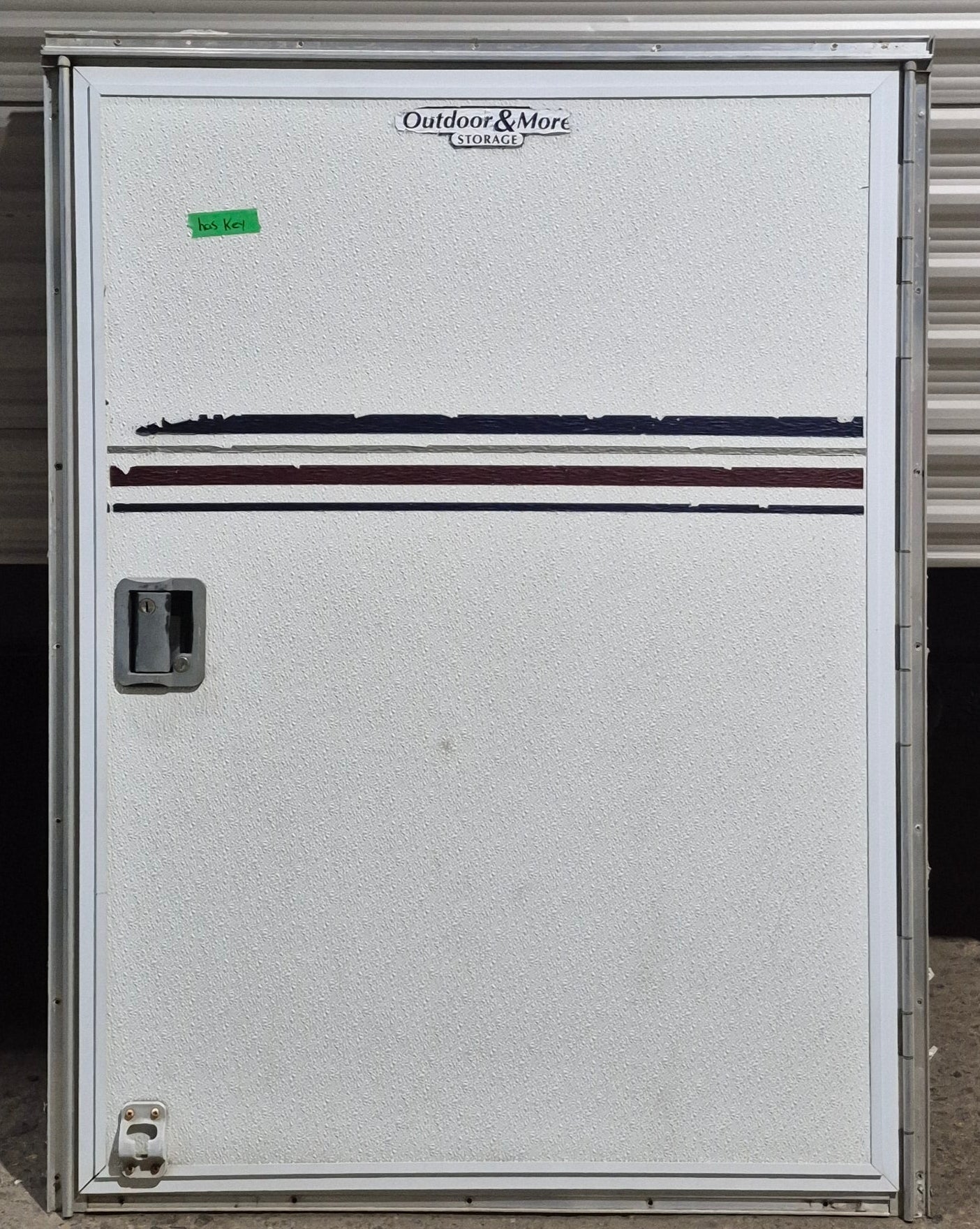 Used Square Storage/ Teardrop Trailer Entry Door 31 1/2" W x 43 3/4" H - Young Farts RV Parts