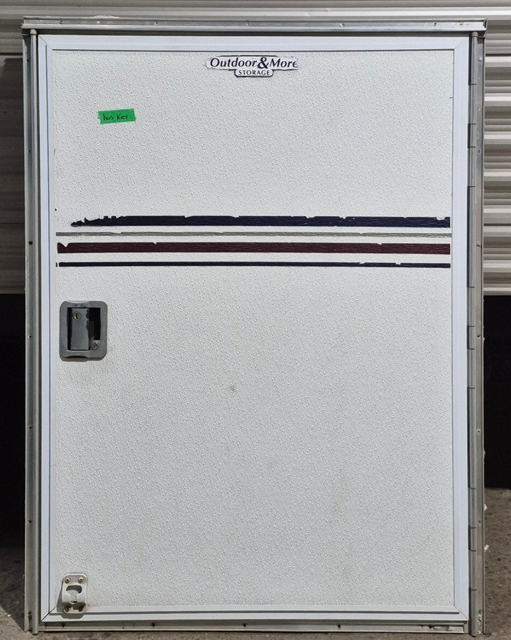 Used Square Storage/ Teardrop Trailer Entry Door 31 1/2" W x 43 3/4" H - Young Farts RV Parts
