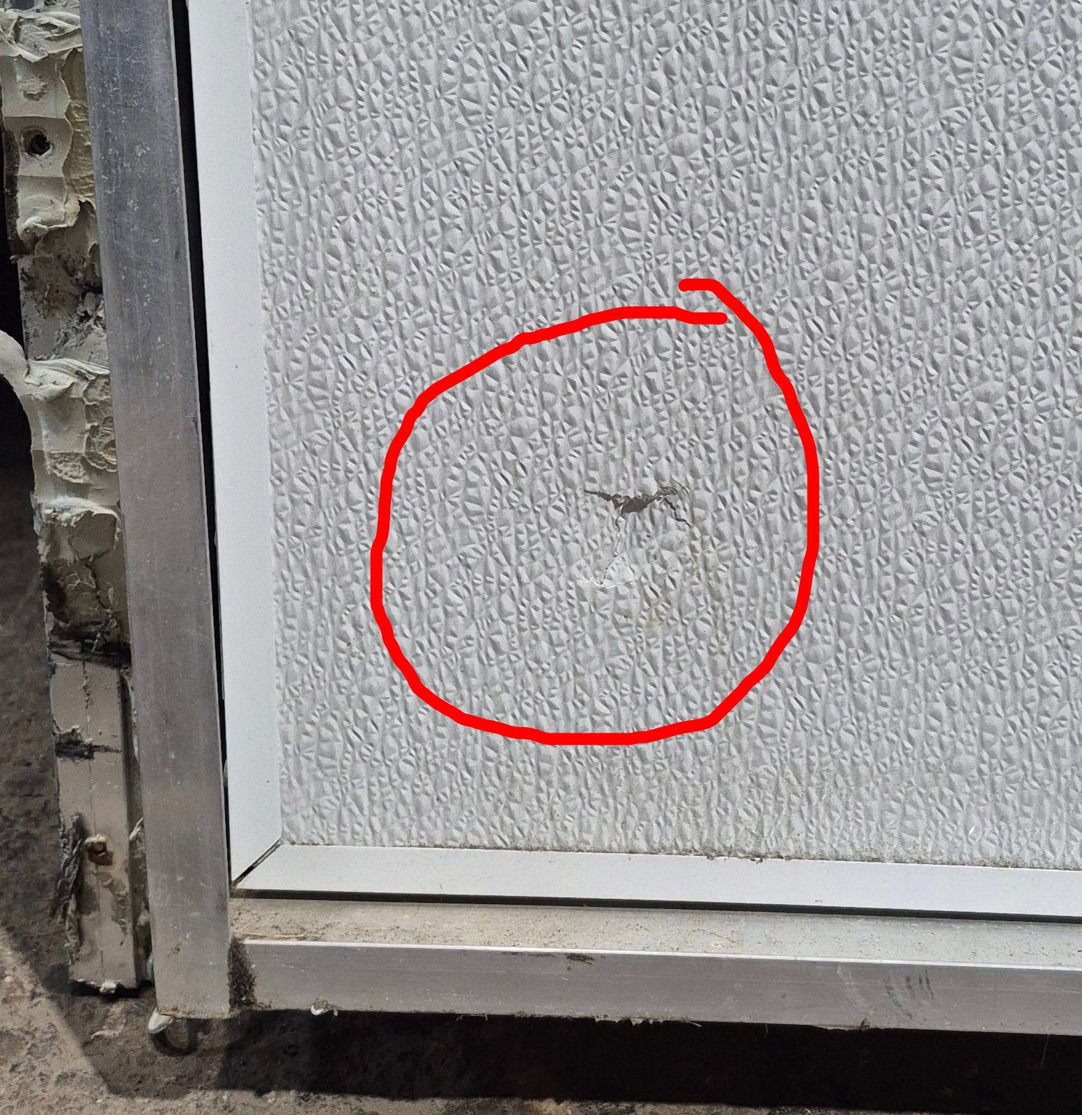 Used Square Storage/ Teardrop Trailer Entry Door 31 1/2" W x 43 3/4" H - Young Farts RV Parts