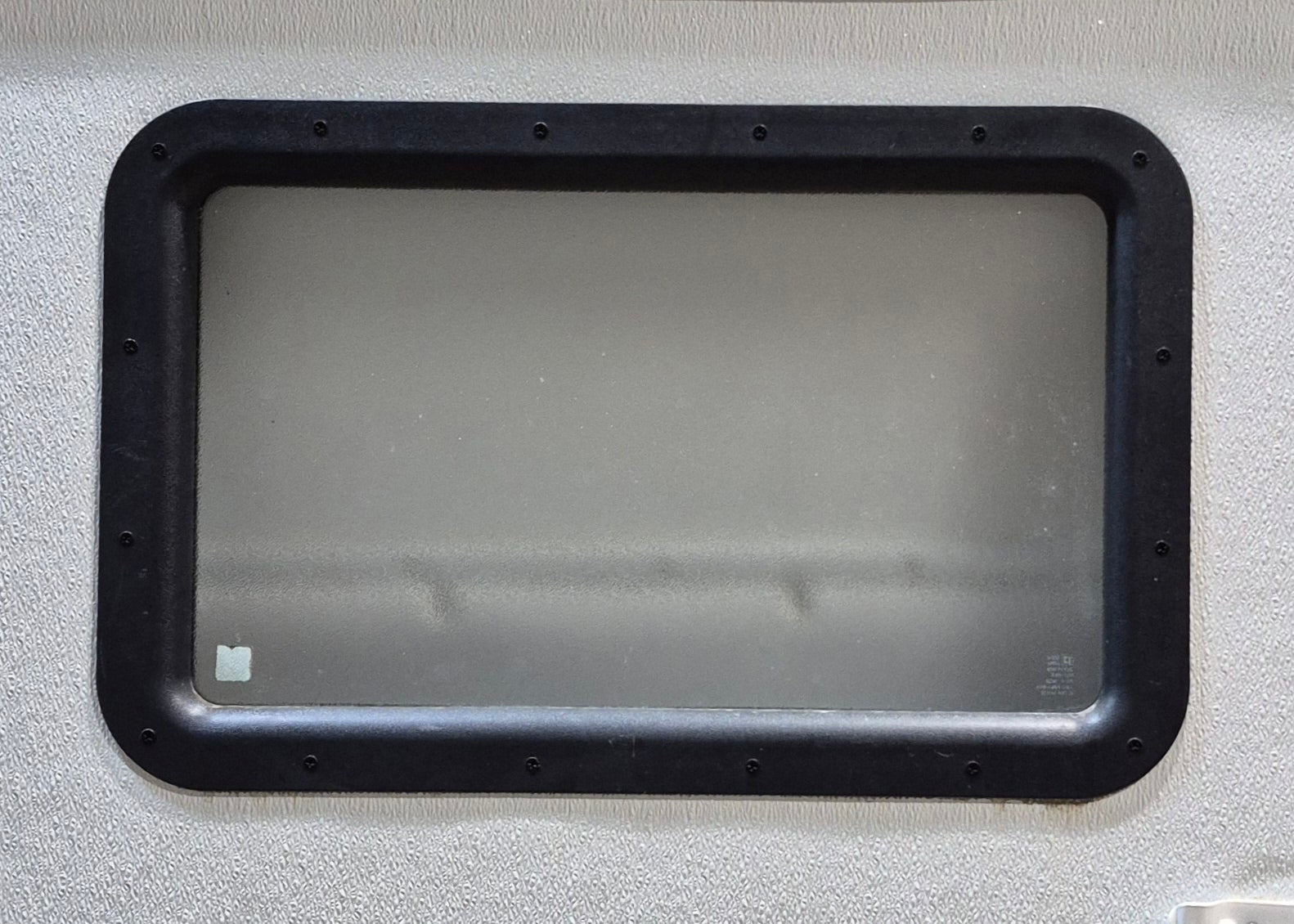 Used Square Storage/ Teardrop Trailer Entry Door 35 1/2" W x 47 1/2" H - Young Farts RV Parts