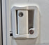 Used Square Storage/ Teardrop Trailer Entry Door 35 1/2" W x 47 1/2" H - Young Farts RV Parts