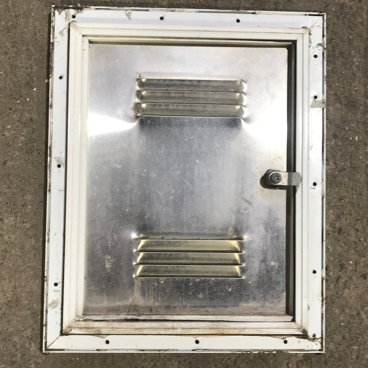 Used Squared Cornered Battery Cargo Door - 10 3/4" x 13 3/4" x 1/2 "D - Young Farts RV Parts