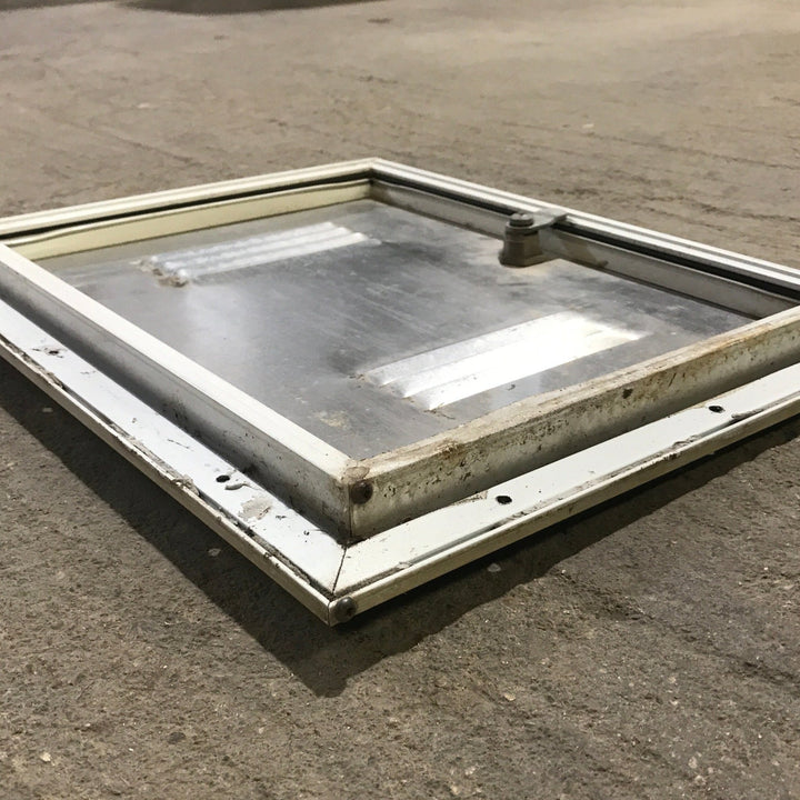 Used Squared Cornered Battery Cargo Door - 10 3/4" x 13 3/4" x 1/2 "D - Young Farts RV Parts