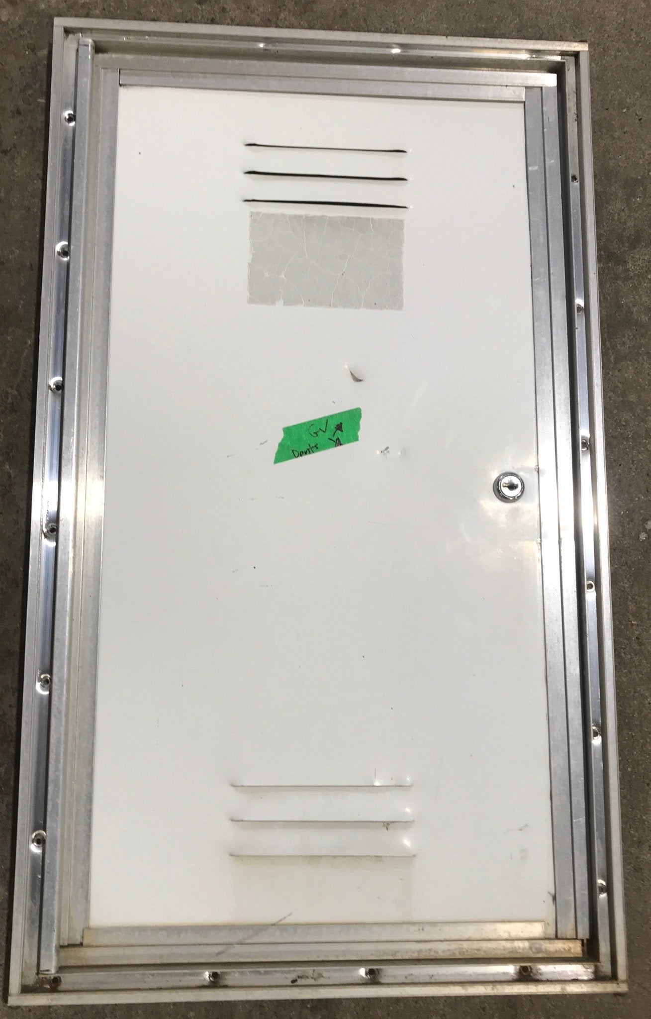 Used Squared Cornered Battery/Propane Cargo Door 24 3/4