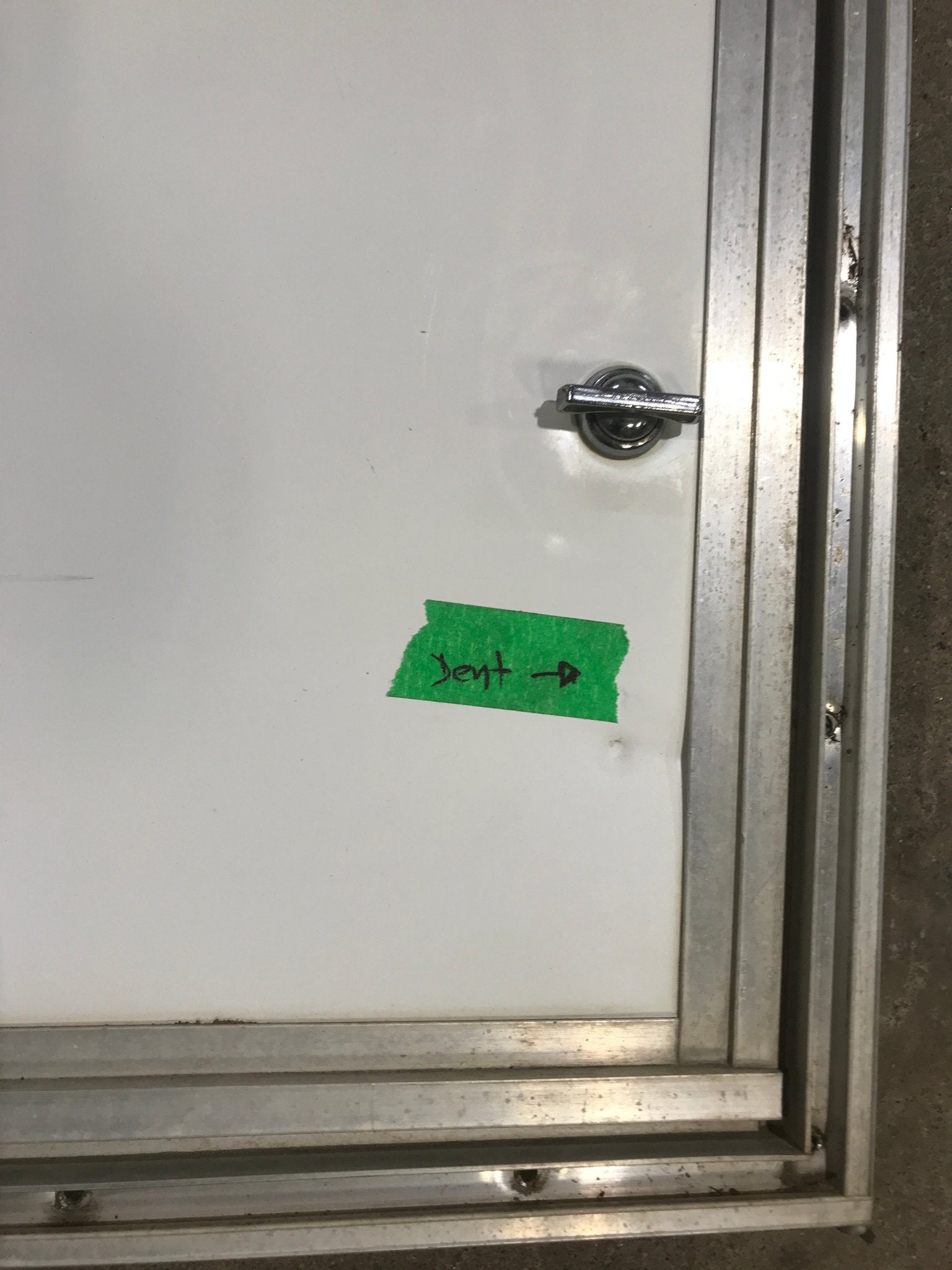 Used Squared Cornered Battery/Propane Cargo Door 28 3/4