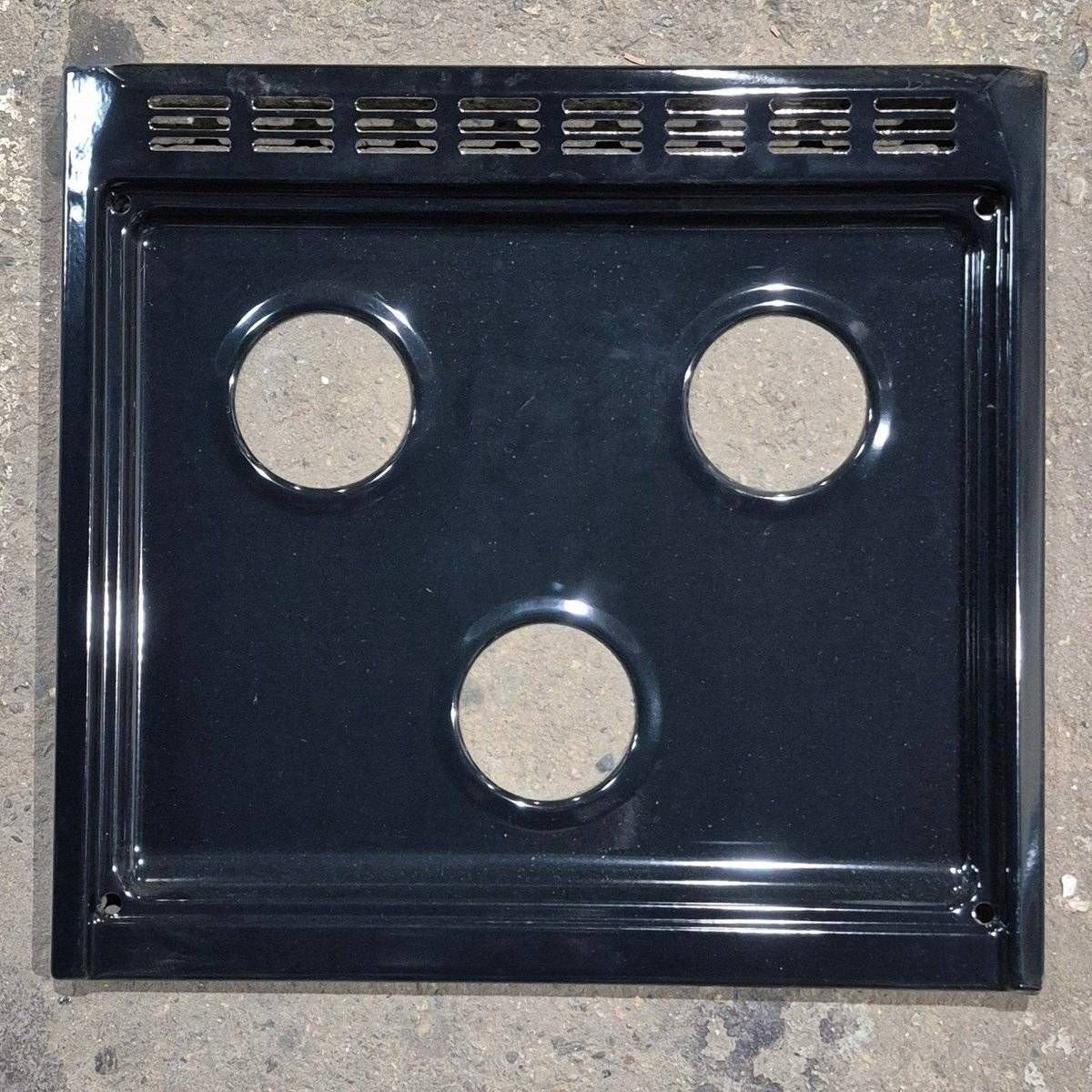 Used Suburban 3-Burner Main Top, Black - 101997BK - Young Farts RV Parts