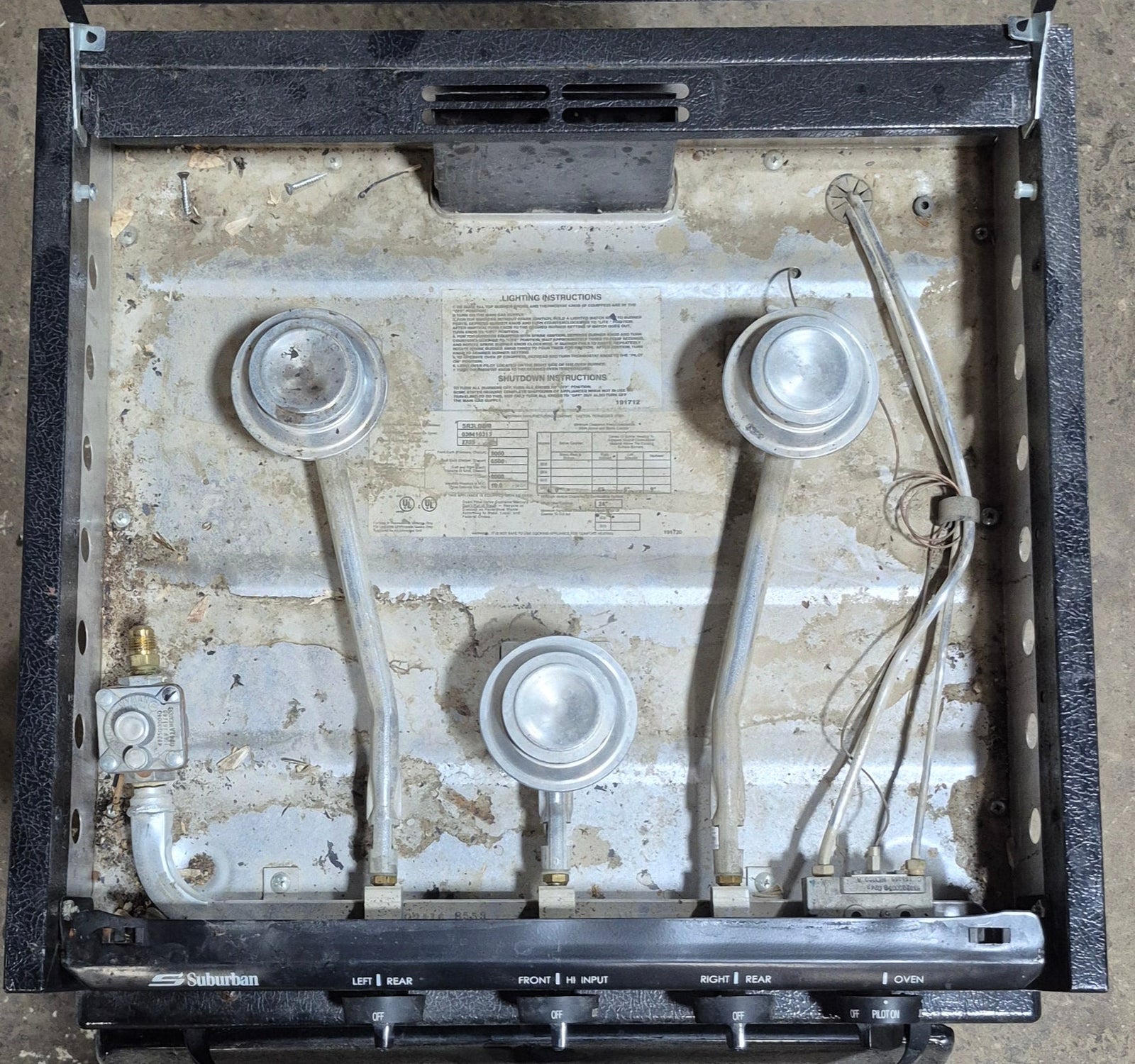 Used Suburban Range Stove 3 Burner 22