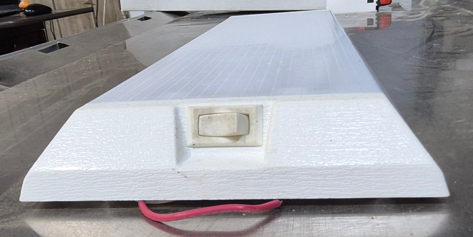 Used Sunbeam Dual Fluorescent Light Fixture Model 830 - Young Farts RV Parts