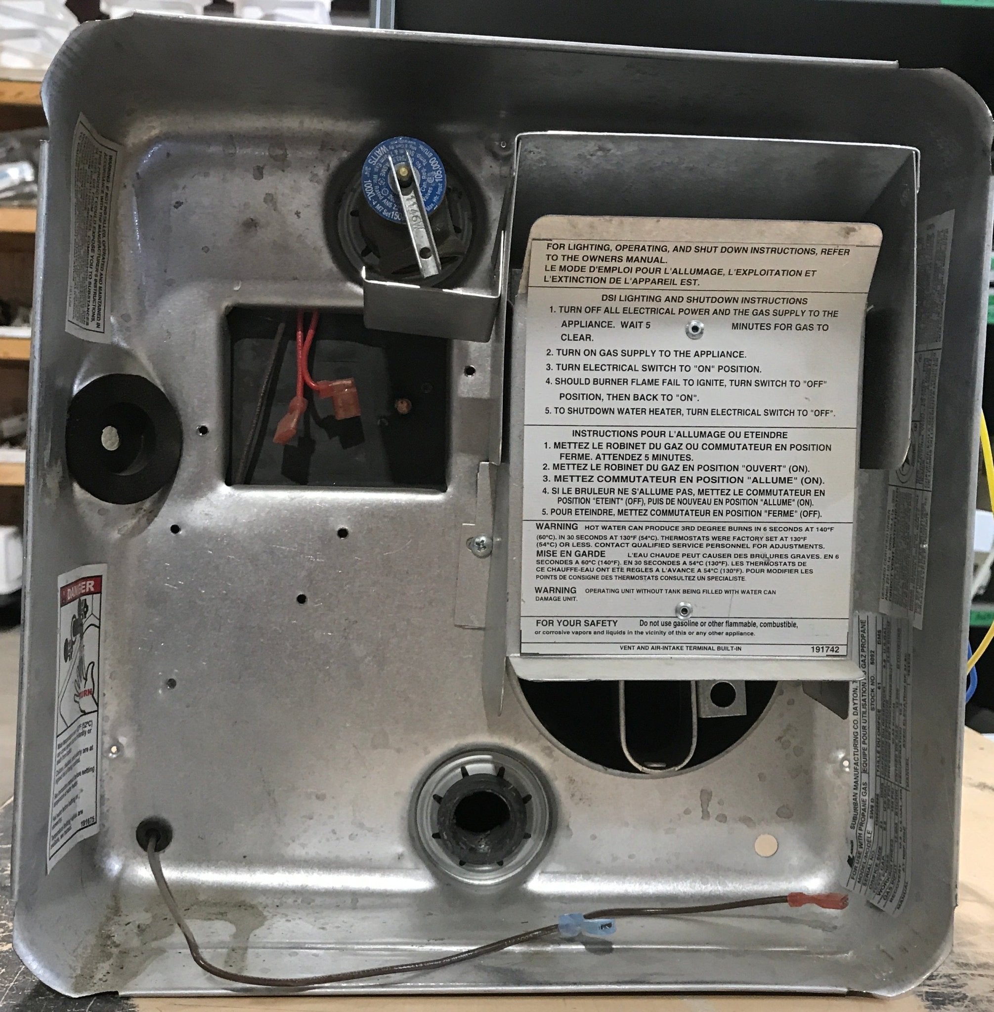 Used SW6D Suburban Hot Water Heater - TANK ONLY - 6 Gallon - Young Farts RV Parts