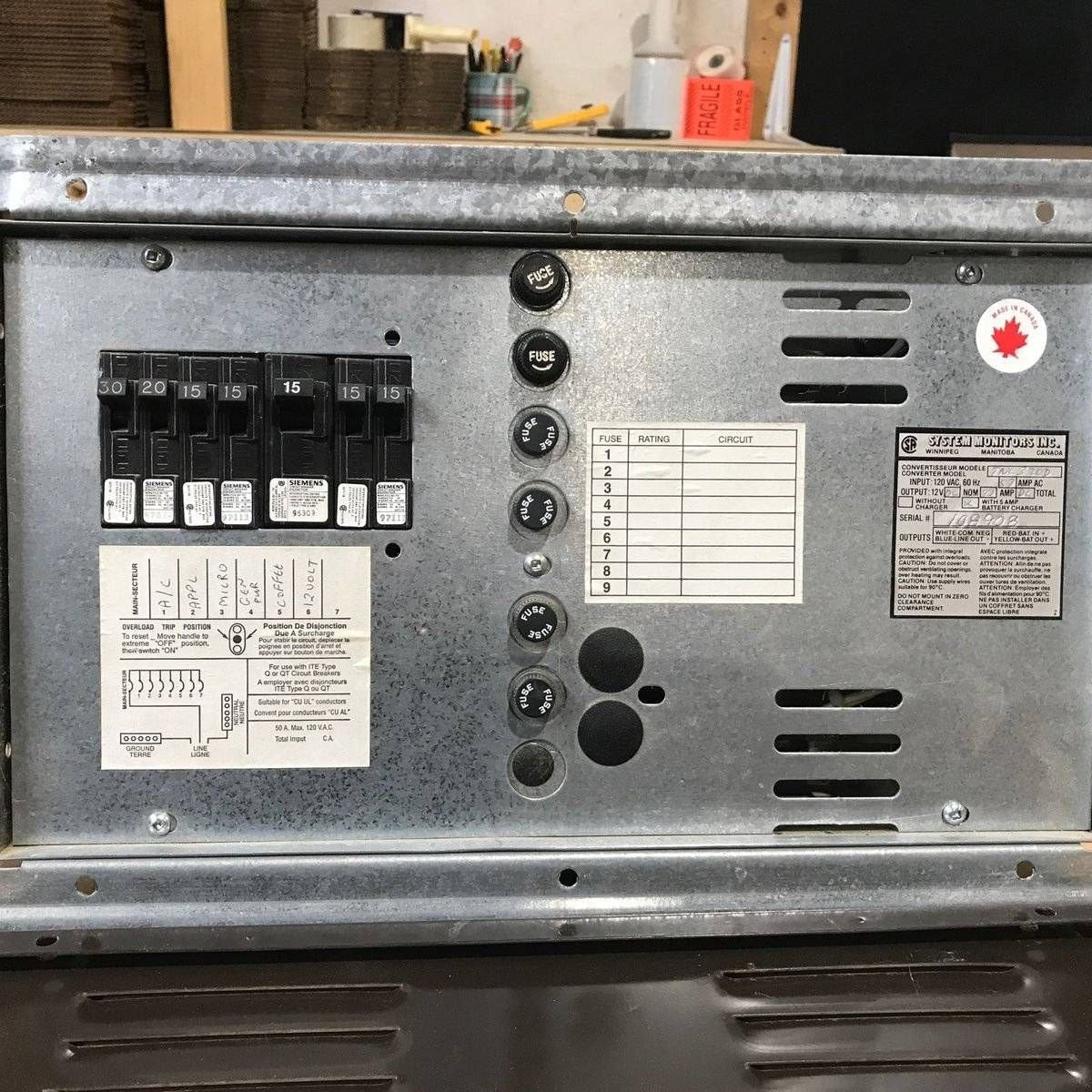 Used System Monitors Inc. Converter, 32 AMP - TNC320D - Young Farts RV Parts